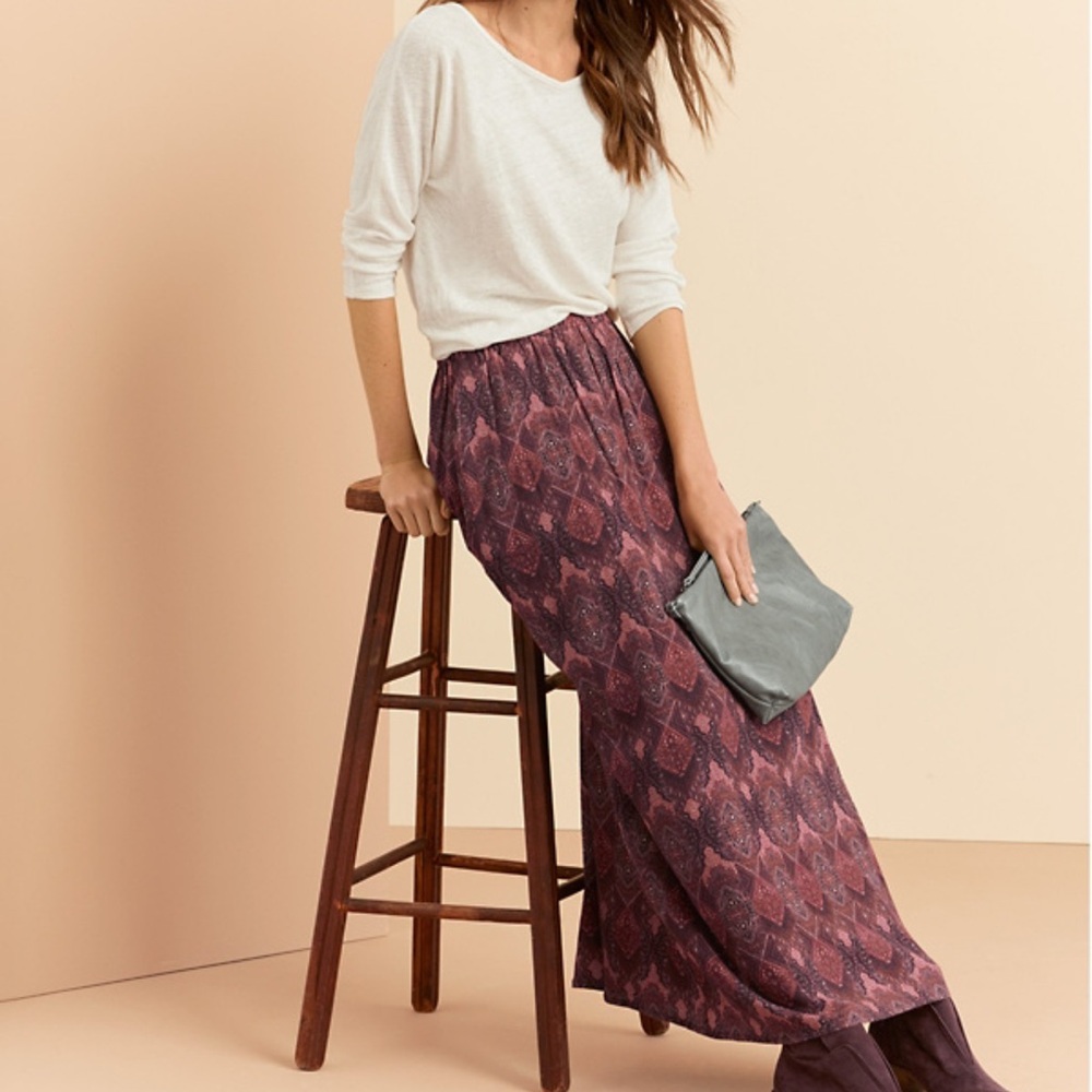 Garnet Hill Essential gauze maxi skirt
